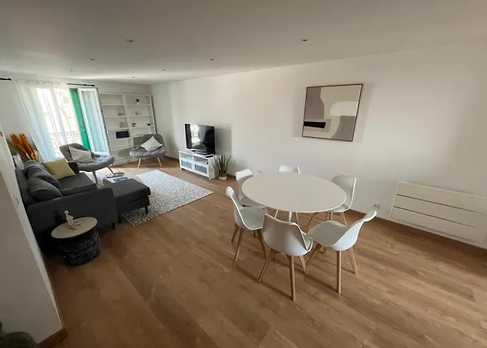 Grand Appartement Lumineux - Centre Et Gare A Pied Appartement Perpignan